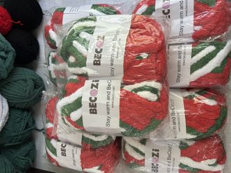 Becozi Chunky Chenille Yarn 10 Piece- Holiday Sale