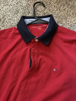 Red Tommy Hilfiger Polo