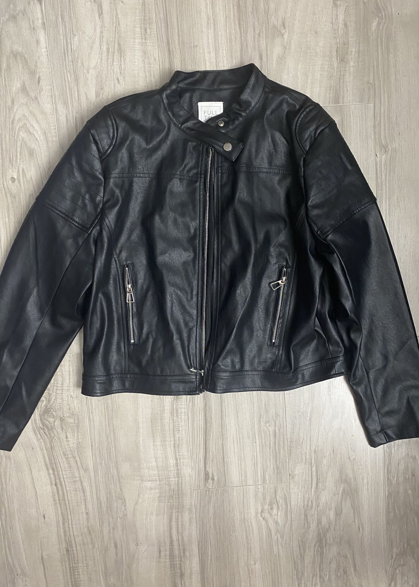 Woman’s Faux Leather Jacket 