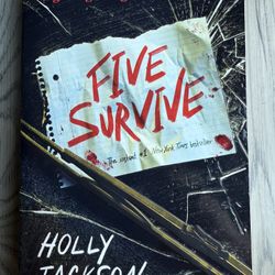 “Five Survive” By Holly Jackson Paperback Book
