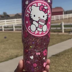 Hello Kitty Snow Globe 40oz Tumbler