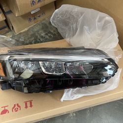 LED Chrome Bezel Headlight For 2022 2023 Honda Civic EX LX