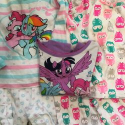2T Pajamas Carters Owl & My Little Pony