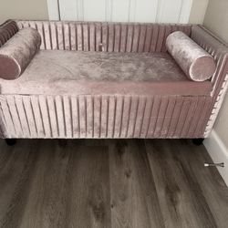 Pink Ottoman Couch 