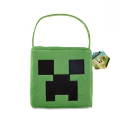 Minecraft Plush Halloween Easter Basket Candy Bucket