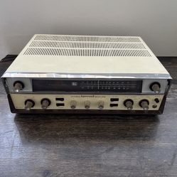 VINTAGE RARE KENWOOD KW-40 TUBE STEREO Tube RECEIVER POWERS ON UNTESTED  
