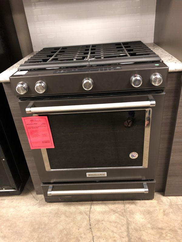 KitchenAid Gas Stove Oven Range 5 Burner SlideIn 1701 for Sale in