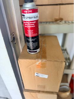 Spray glue adhesive