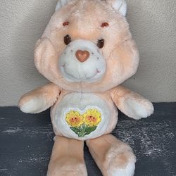 Vintage Kenner 1983 Care Bears 13" FRIEND Bear Plush Orange Bear