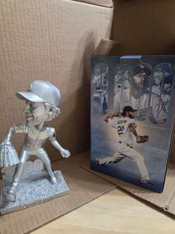 Los Angeles Dodgers platinum Clayton Kershaw 3000 career strikeout bobblehead