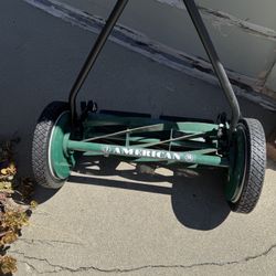 American Lawn Mower 1725-16GC 16" 7-Blade Reel Mower with Grass Catcher