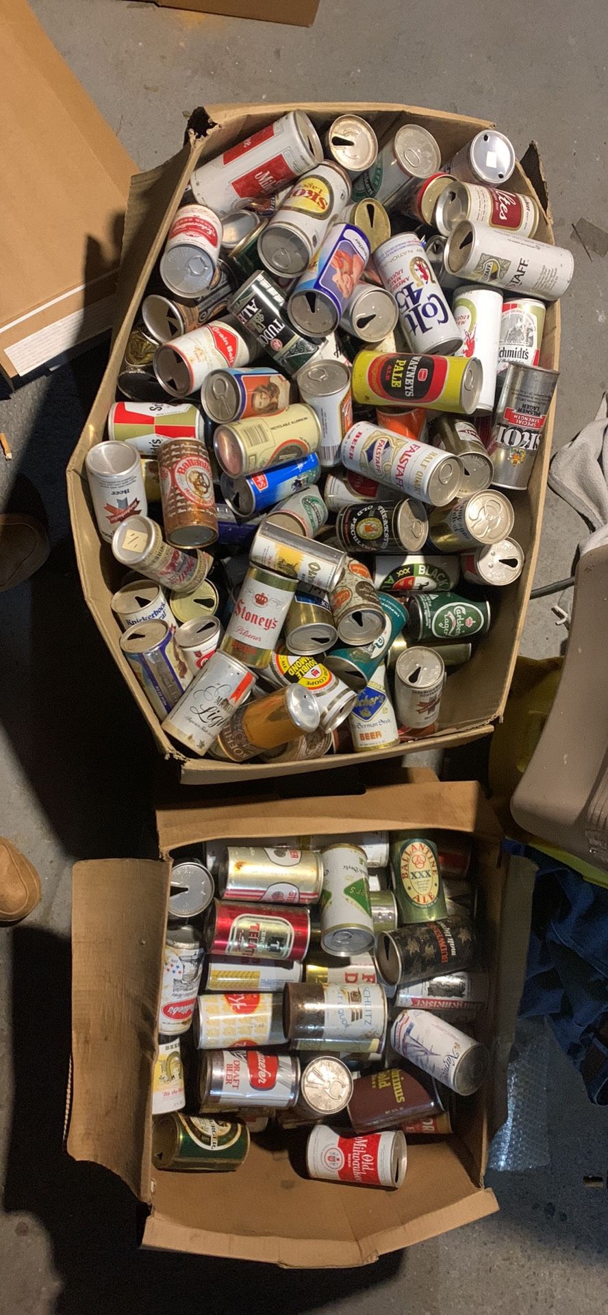 Vintage Beer Can Collection.