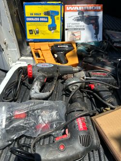 Drills and power tools.