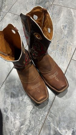 Western Cowboy Boots Square Toe