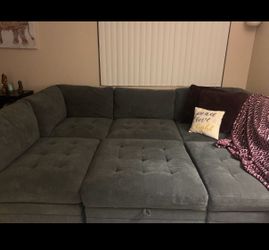 6 piece sectional with ottoman from Costco.