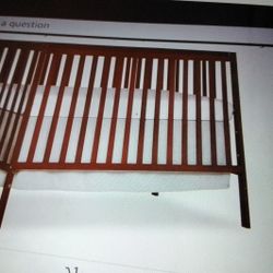 Crib, 5 In One, Standard Crib, Toddler Bed, DAY Bed Kid's Sofa, Full Size Bed,  COLOR Cherry, With The Mattress. Almost New. WAS MY GRANDCHILD
