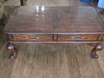 3 Tables-Dark wood Coffee, Sofa and one end Table