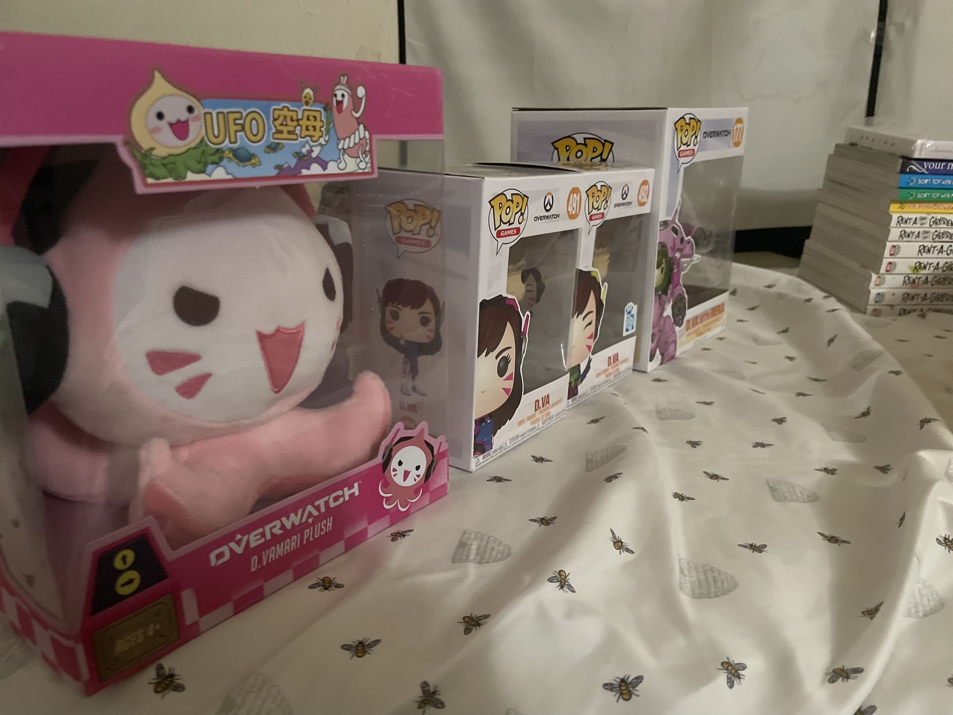 Overwatch Funkos Dva Figures Mech and Plush