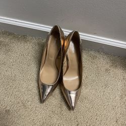 guess rose gold heels