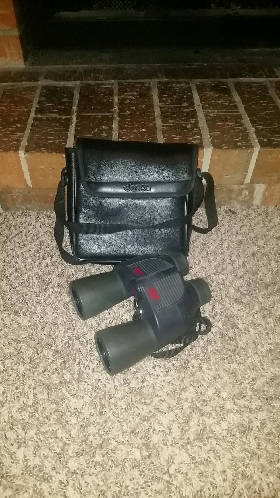 Vintage Jason Brand Binoculars Model 296 perma focus 1000 with case