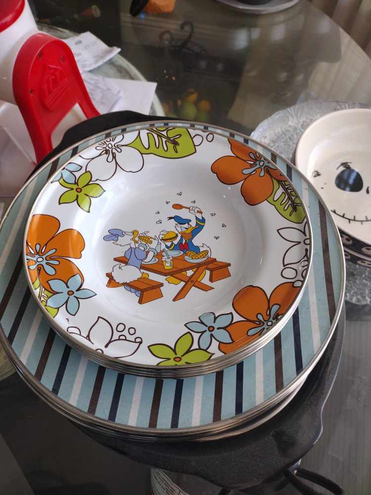 Vintage Disney Collectible Metal Plates