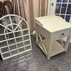 Farmhouse Table And Mirror 