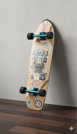 Original Arbiter KT 36" Longboard - Freeride/Downhill with Kicktail - Paris Trucks