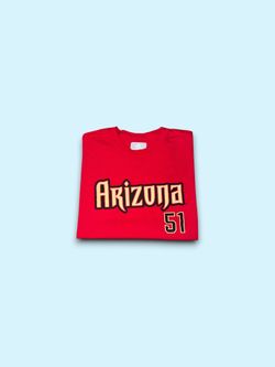 Vintage Arizona Diamondbacks Randy Johnson MLB Majestic jersey tee shirt red XL