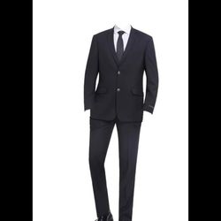 Men's Suit Slim Fit 2 Piece. Premium Jacket Blazer and Flat Pants Set.