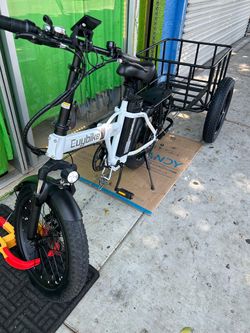 Cybervelo 30mph Electric Bicycle with Trailer
