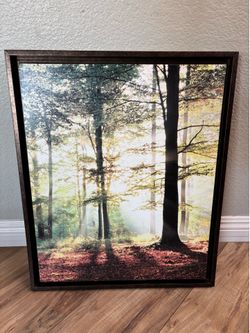 Forest Wall Art Portrait Decor Great Condition