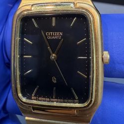 ⚫️🌕Ultra Rare Vintage Unique Gold Plated Tank Men Watch 90’s ⚫️🌕 