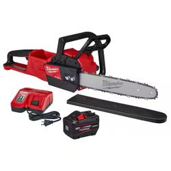 Milwaukee 2727-21HD M18 FUEL 16 in. 18V Lithium-Ion Brushless Battery Chainsaw Kit with 12.0 Ah Battery and M18 Rapid Charger