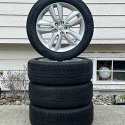 Set of 235/55R19 Michelin Tires with Hyundai Wheels