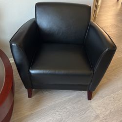 Black Leather Chair 