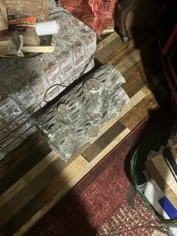 Electric Logs Looks Like Real Fire.  And Wood Holder for Fire Place