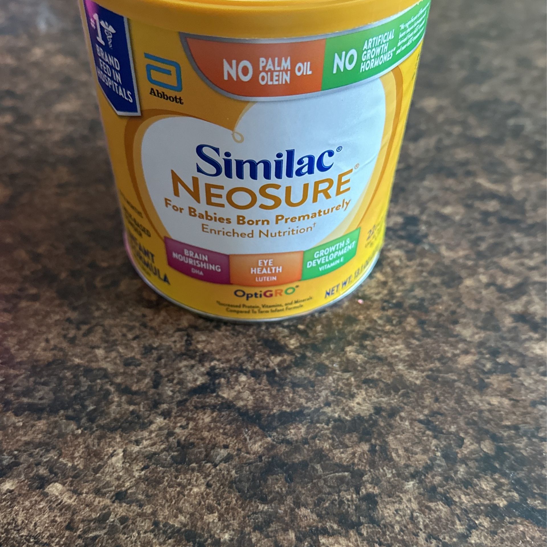 One New Unopened Can Similac Neosure 