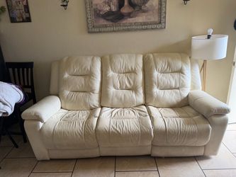 White Leather Couch