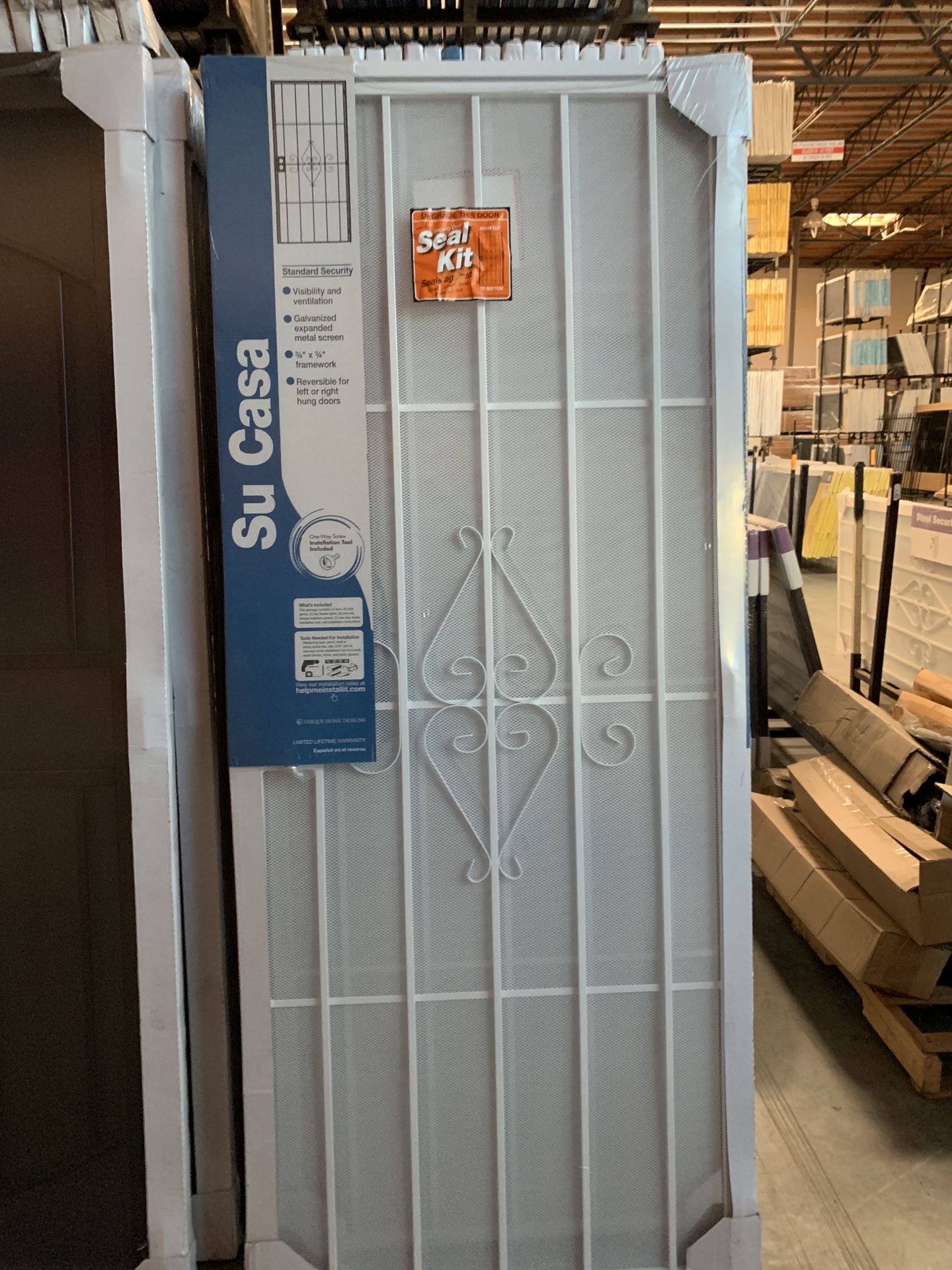 Security screen door for the front door or back doors