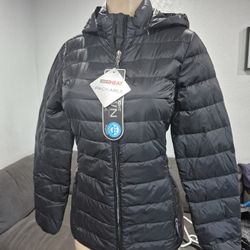 32 Heat Degreez Puff Jacket With Hoodie Size Xs 