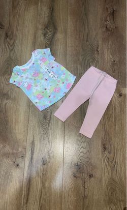 Peppa Pig & Suzy Sheep T-Shirt and Old Navy Leggings, Size 12 Months, 12-18 Months