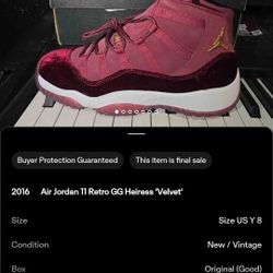Jordan 11 Heiress Velvet