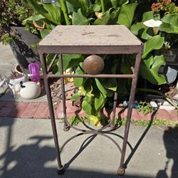Heavy Wrought Iron Plant Stand