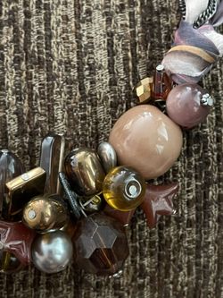 VINTAGE NECKLACE NEUTRAL TONES 