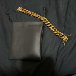 Gold Plated Cuban Link Bracelet