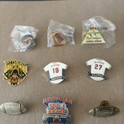 9 Sports Lapel Pins 