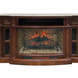 Electric TV Stand with Heat & Lights 68”