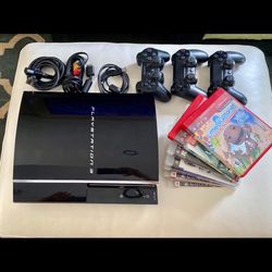 PlayStation 2 PS2 Console and 8 Games Bundle