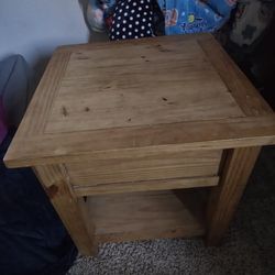 2 Solid Wood Side Tables