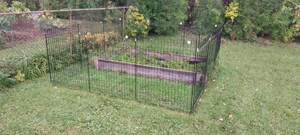 Vigoro Multi-Purpose Black Garden Fence